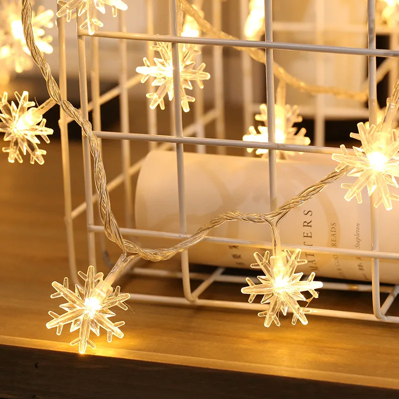 Лидер продаж Рождественские огни праздничные украшения уличные водонепроницаемые снежные гирлянды