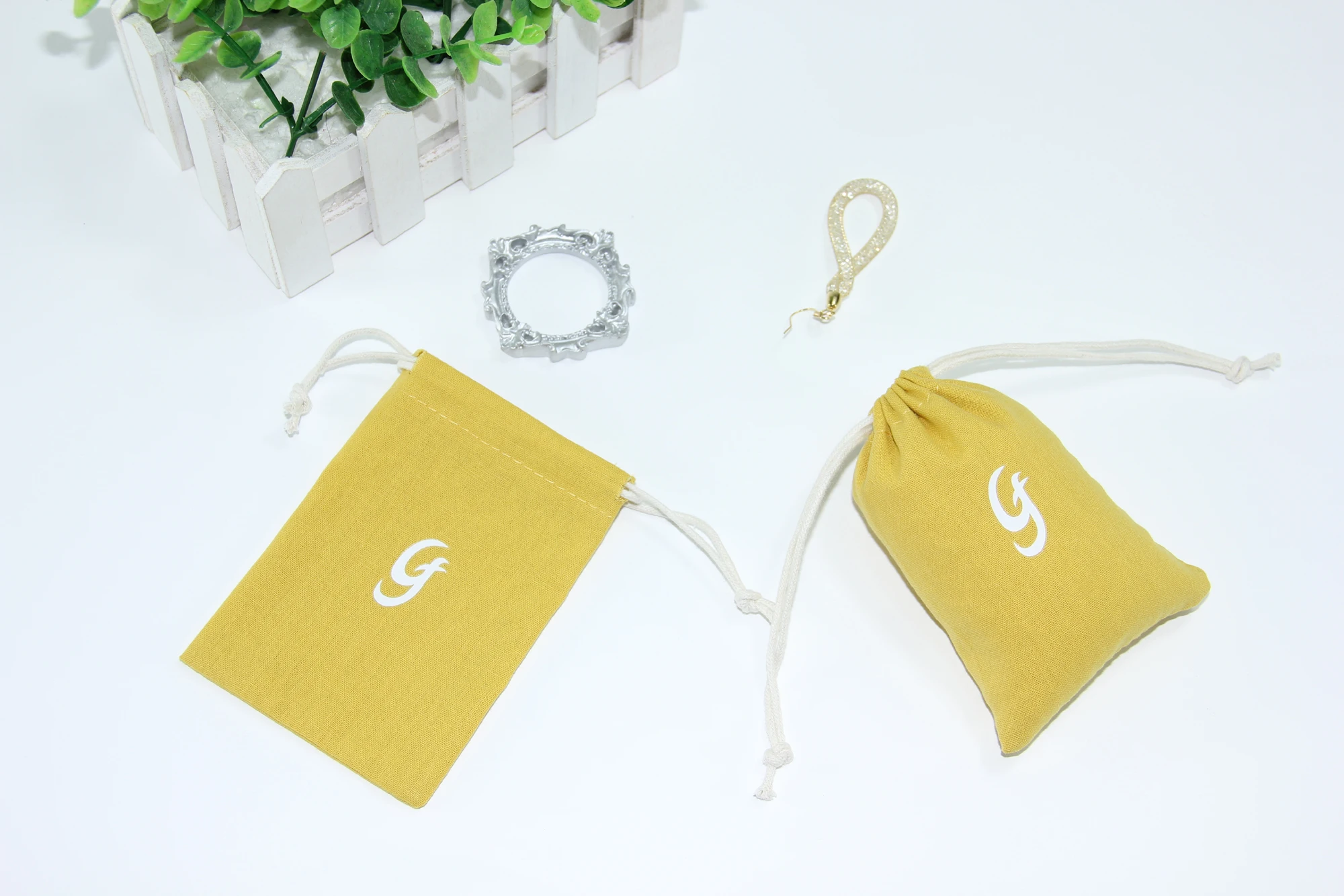 Customized Recyclable Cotton Drawstring Bags For Wedding Party Gift Packaging Grocery Organic Muslin Dust Bag Wrapping