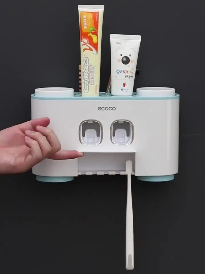 Ceramic Make Up shower toothbrush holder suction  Bathroom Accessories Mouthwash Cup with ecoco toothbrush holder