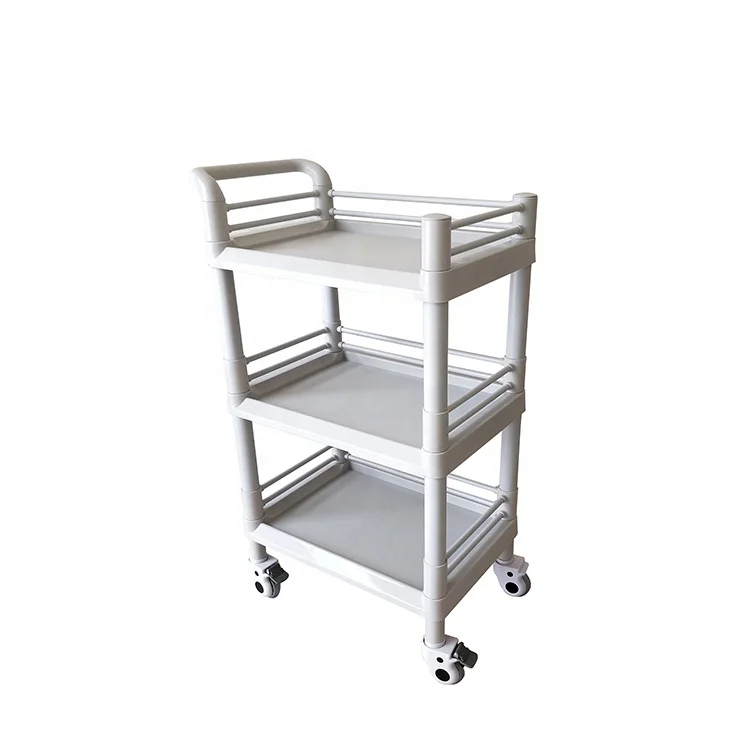 OSEN-HT99 ABS hot sale Assembling plastic medical instrument trolley for hospital
