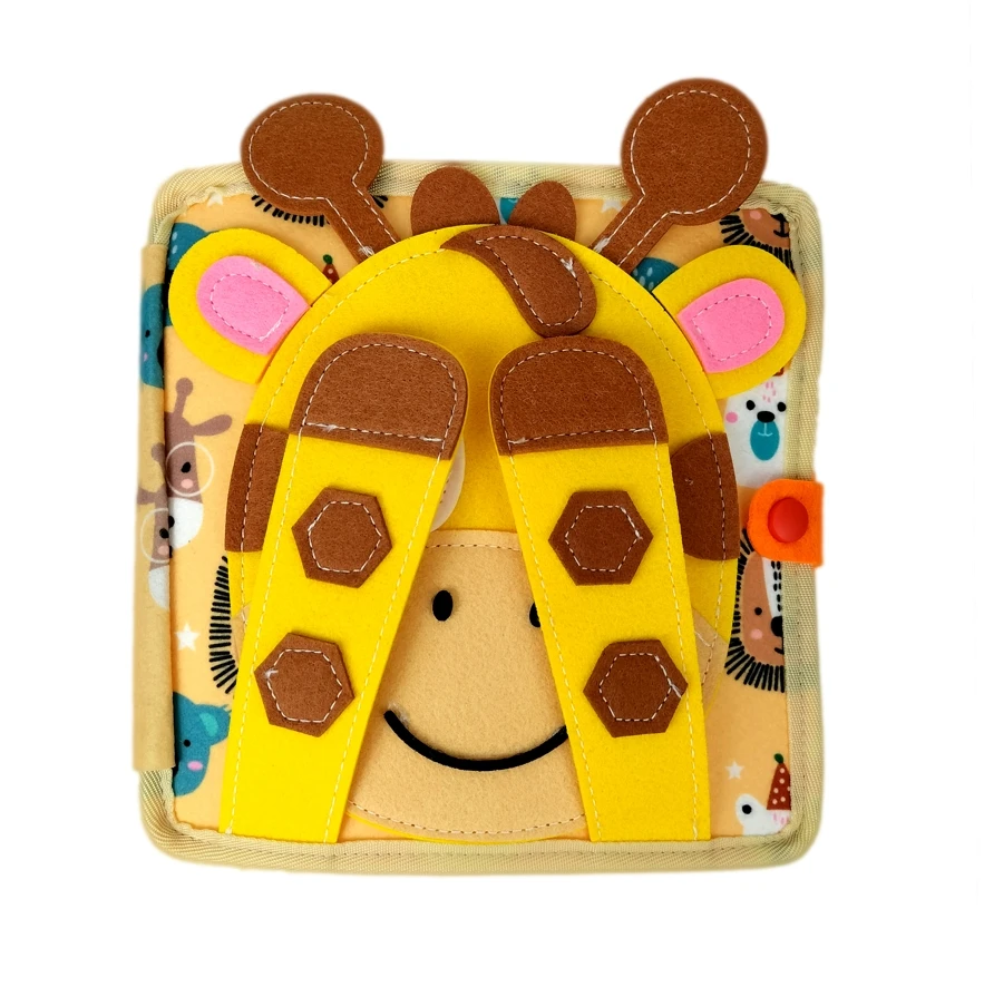 Giraffe Interactive Busy Board for Kids Early Education Quiet Book Drawing Toys