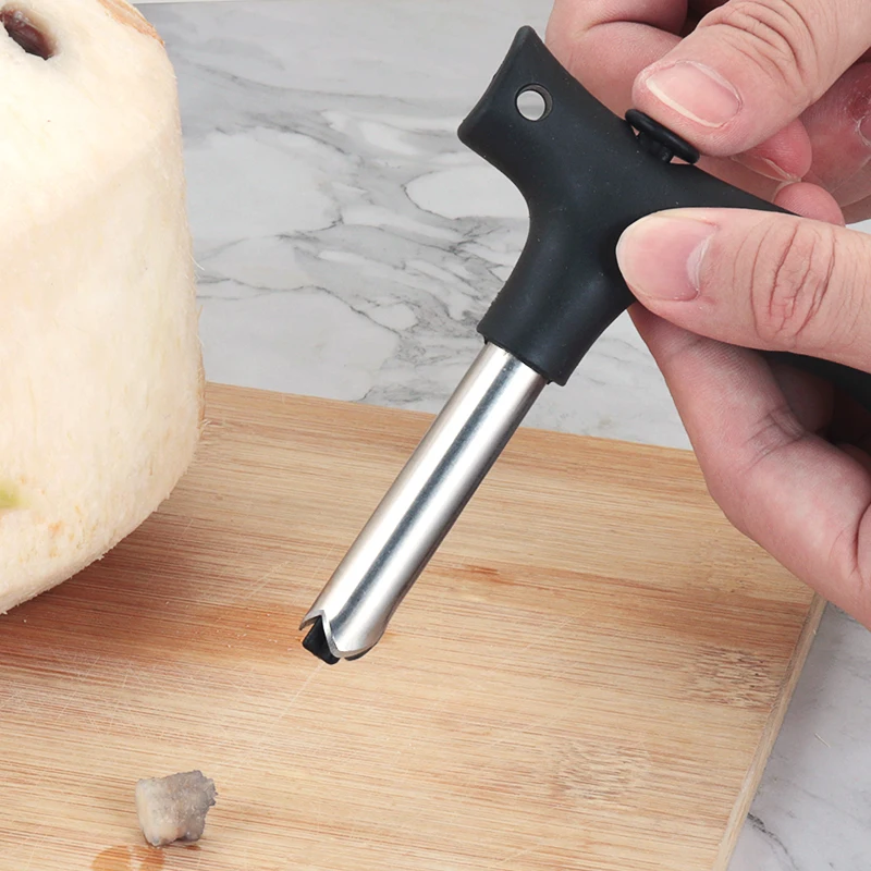 Portable Stainless Steel Manual Coconut Opener Fruit Vegetable Tools Handheld Coconut Opener