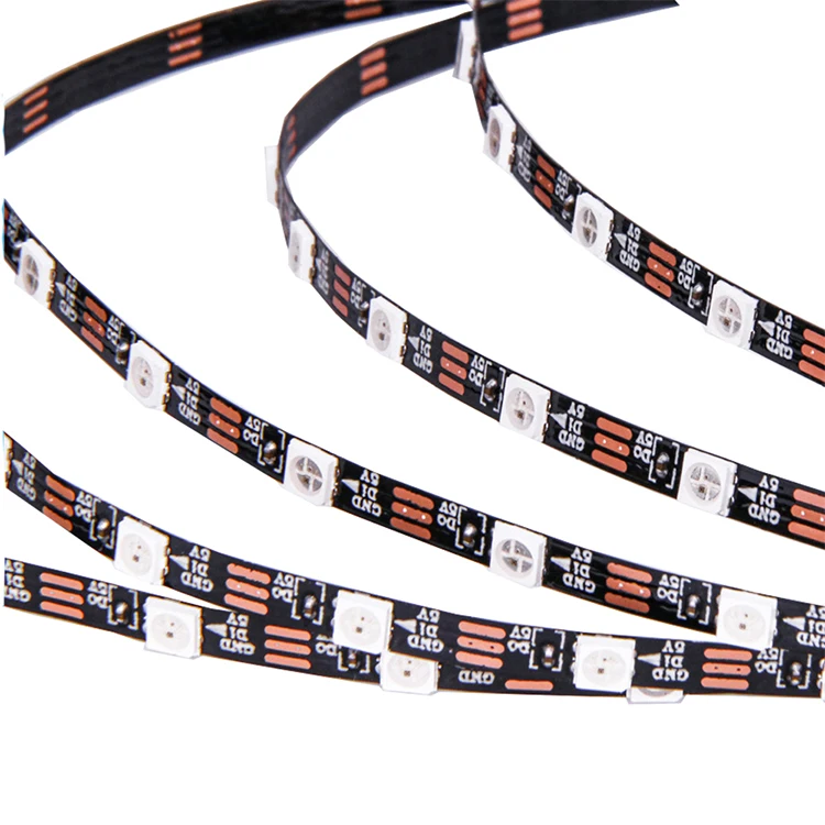 Гибкая светодиодная лента SMD 2020 3535 RGB WS2812B Smart RGBIC 3 мм 4 5