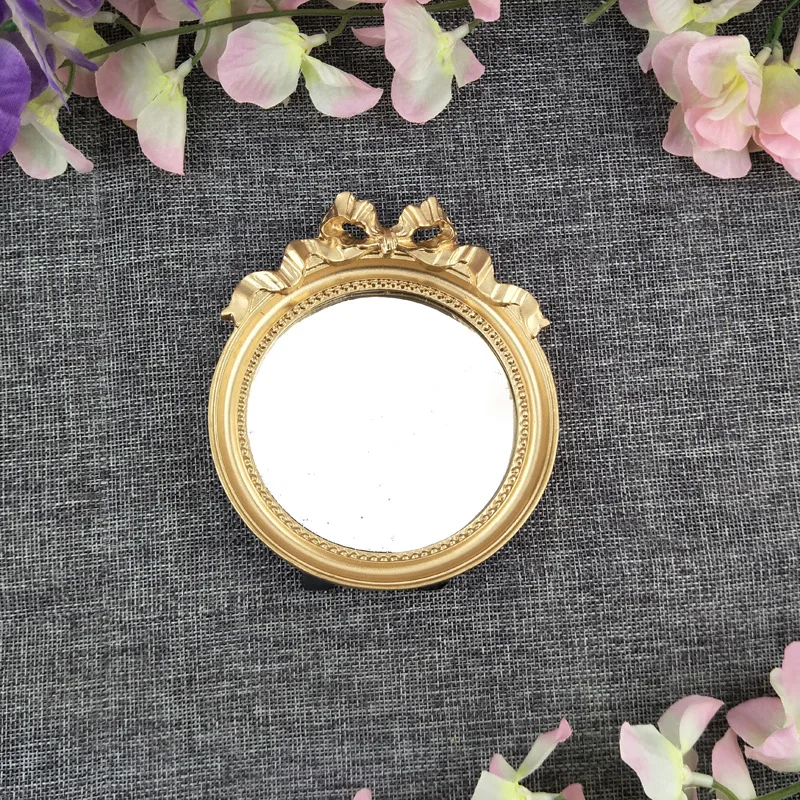European Retro Multi-purpose Jewelry Makeup Mirror Shooting Props and Ornaments