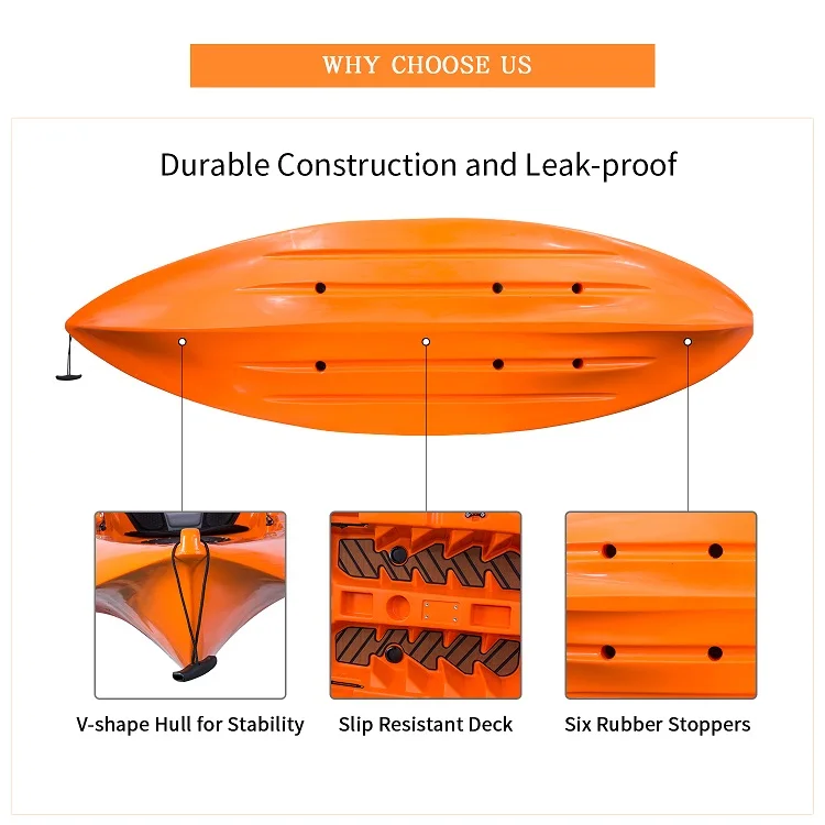 WOOWAVE Canoe Kayak With Kayak Accessories