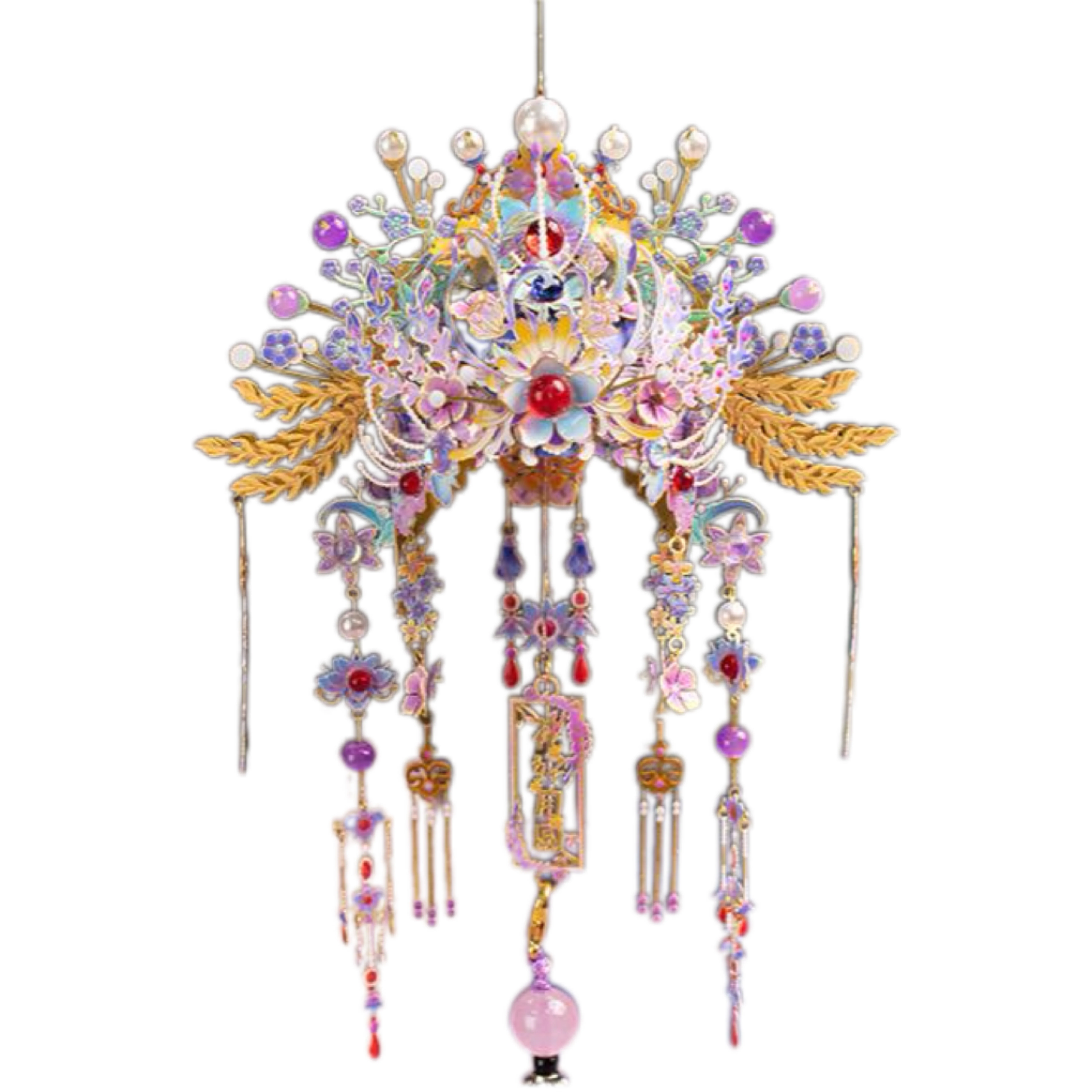 Phoenix Crown 3D three-dimensional jigsaw metal assembly model handmade diy toy car pendant creative gift girl