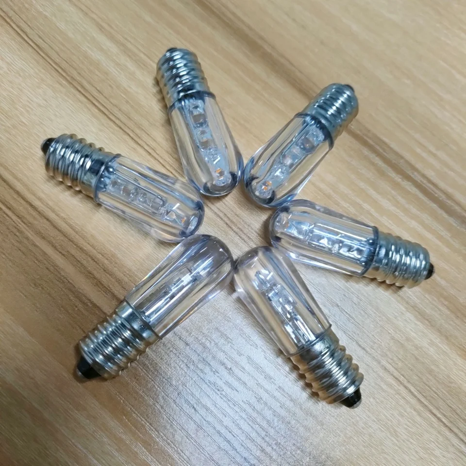 E14 LED Papaya Bulbs 12V 24V Holiday Decorative Lighting Lamp E14 3LED Window Display Bulb