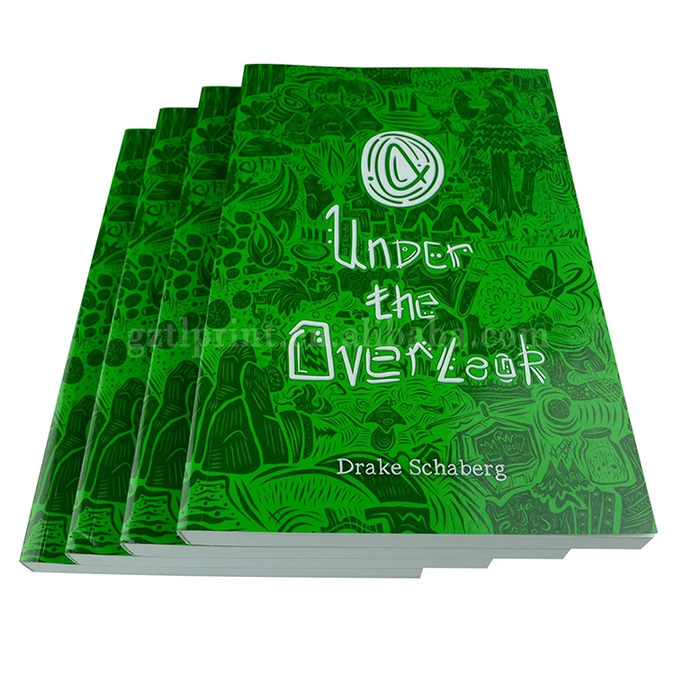 
China offset printing factory cheap price novel softcover book printing with embossed/debossed 