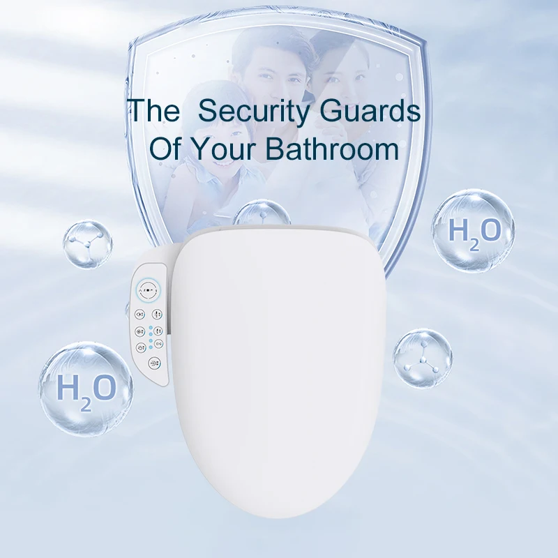 New Arrival Plastic Toilet Seat Cover Electronic Slow-falling Bidet  Kids Smart Toilet Seat For Bathroom