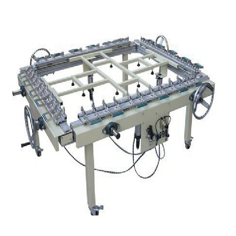 Pneumatic screen tension machine Automatic screen stretching machine for making screen frame Mesh Stretching Machine