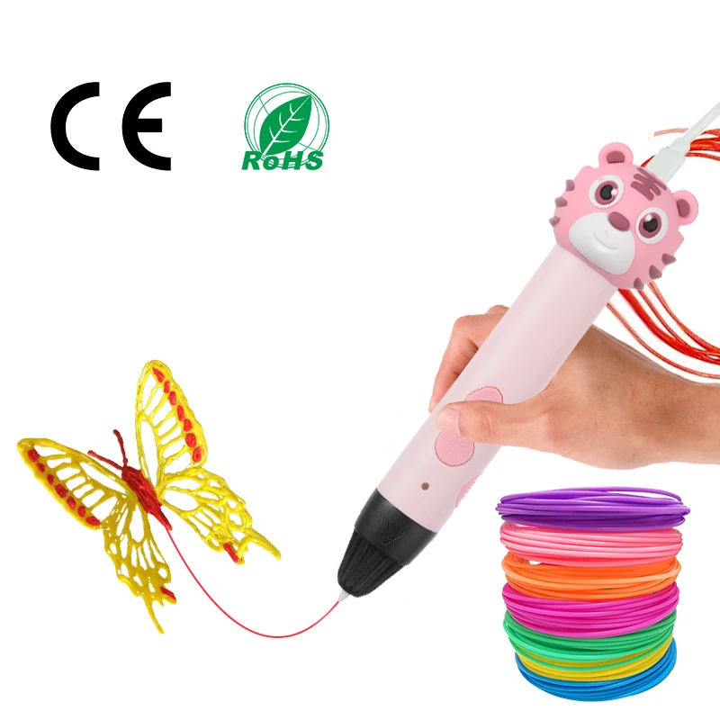 creative toy doodle PLA filament 3D drawing pens for kids diy 3d Printer pen multicolor 3d printing pen handheld gift design