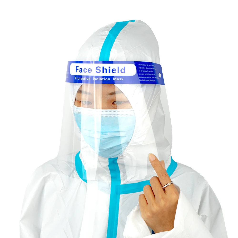 Bubble face shield sponge type for medical use