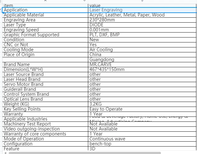 Daja D3 laser engraving machine mechanical laser head Diode home use nonmetal for women small laser engraving machines
