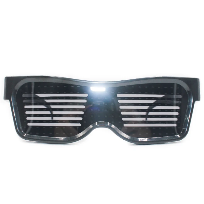 New Product Smart App Wireless Rechargeable LED Glasses Luminous Animation Glasses For Party