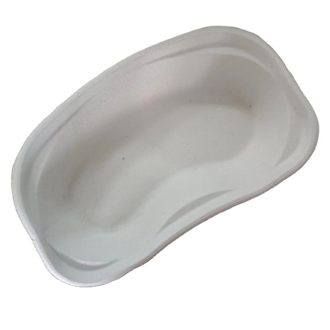 disposable general purpose kidney bowl light weight moulded pulp kidney dish