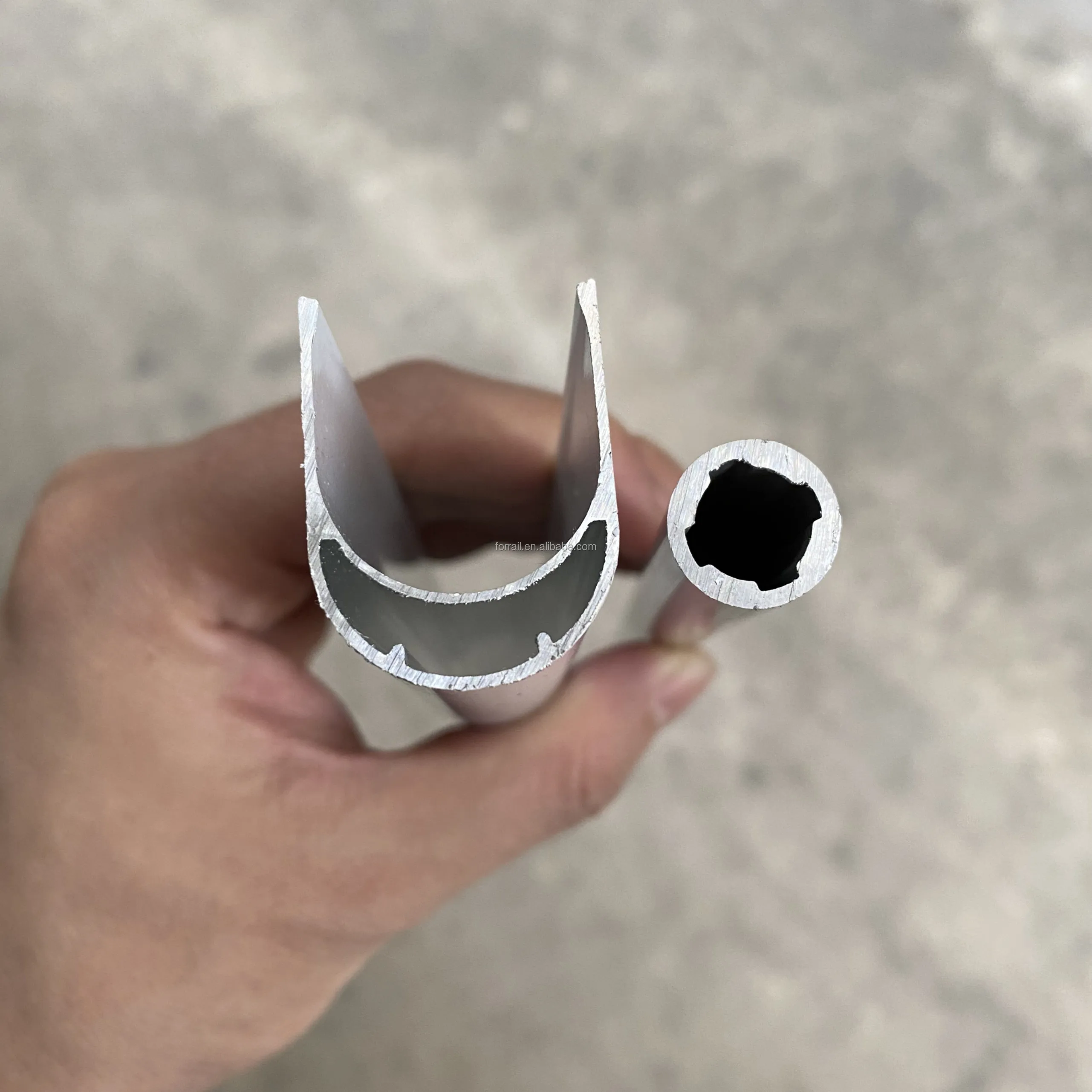 aluminum zebra bottom rail U shade & cordless components