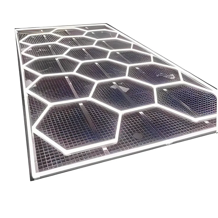 High-Lightness Aluminum Hexagonal LED Working Light Geometric Design DIY Workshop Car Light Factory Car Garage Workshop Light