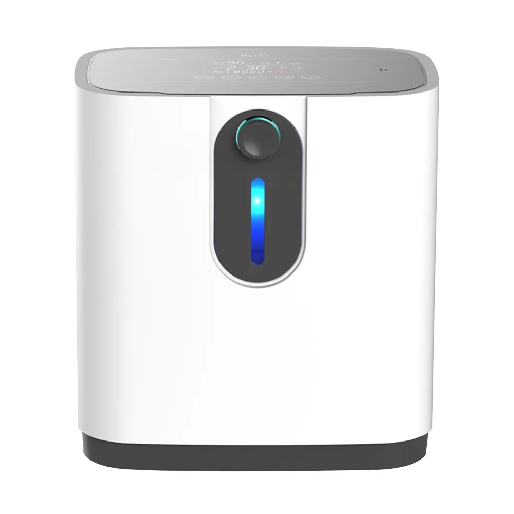 
English Panel CE certified 1-7L/min Portable Oxygen Generator with Nebulizer 