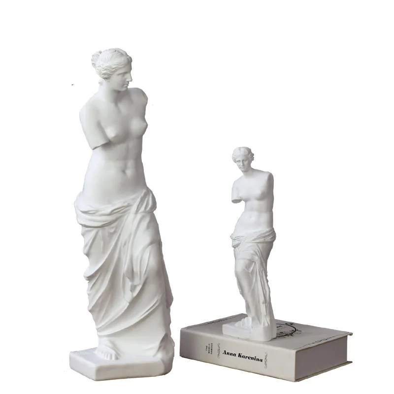 Resin art statue classic ancient greek goddess statue white Venus staute