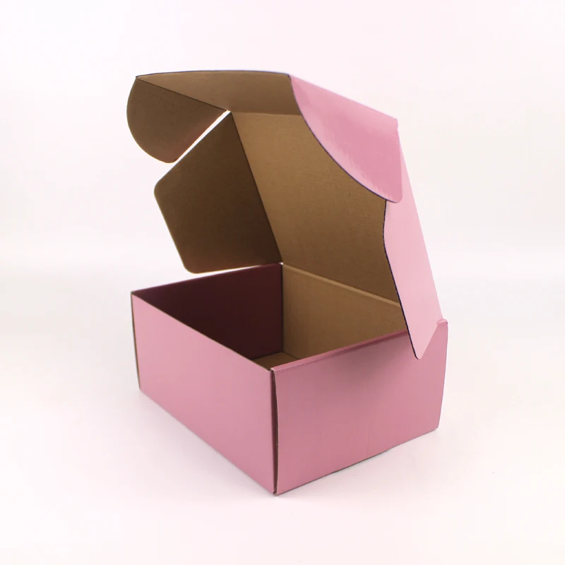 Round Boxes With Logo Packaging Clothing Mailer Honey Shipping Custom Printing Corrugated Box