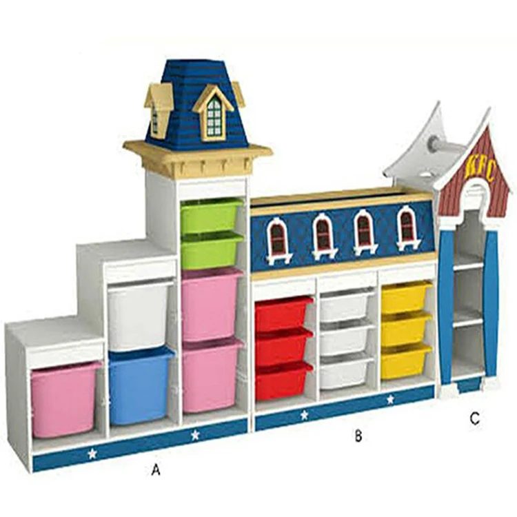 
Daycare storage kids toy storage cabinet far baby furniture store 8B0245 