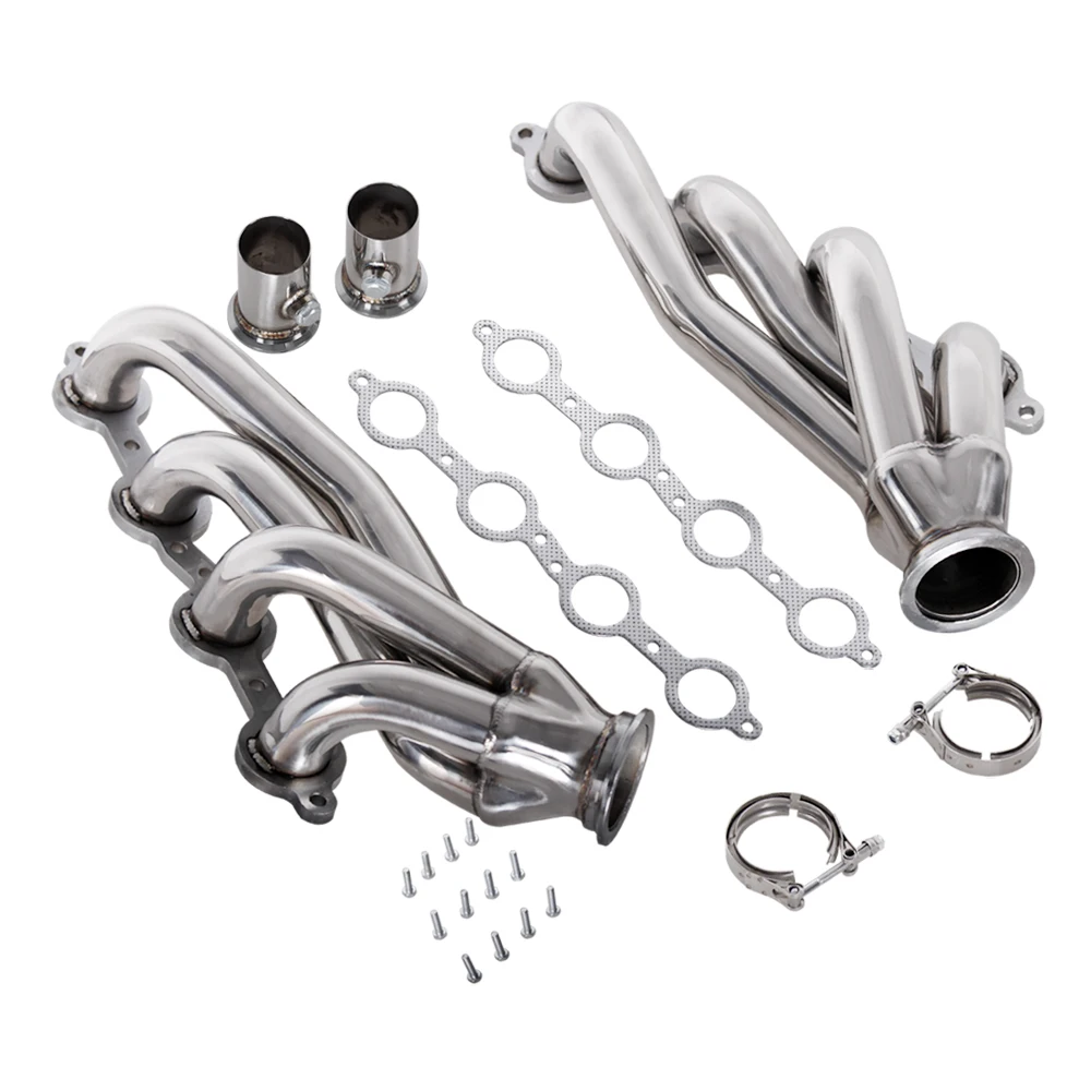 LS Truck Stainless Steel Headers Conversion Swap For 60-86 C-10 LS Chevy GMC LS1 LS2 LS3 LS6 LS9