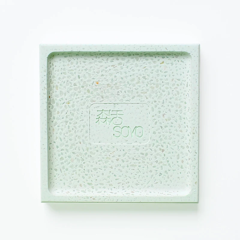 Fast Dry Water Absorption Mildewproof Eco-friendly Bathroom Cobblestone Diatomite Soap Holder Soap Dish