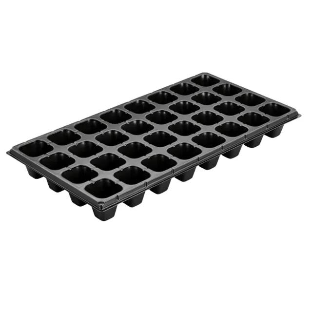 6 15 18 32 50 72 98 105 128 162 200 holes & cells plastic seed starter tray & black PS nursery seed trays