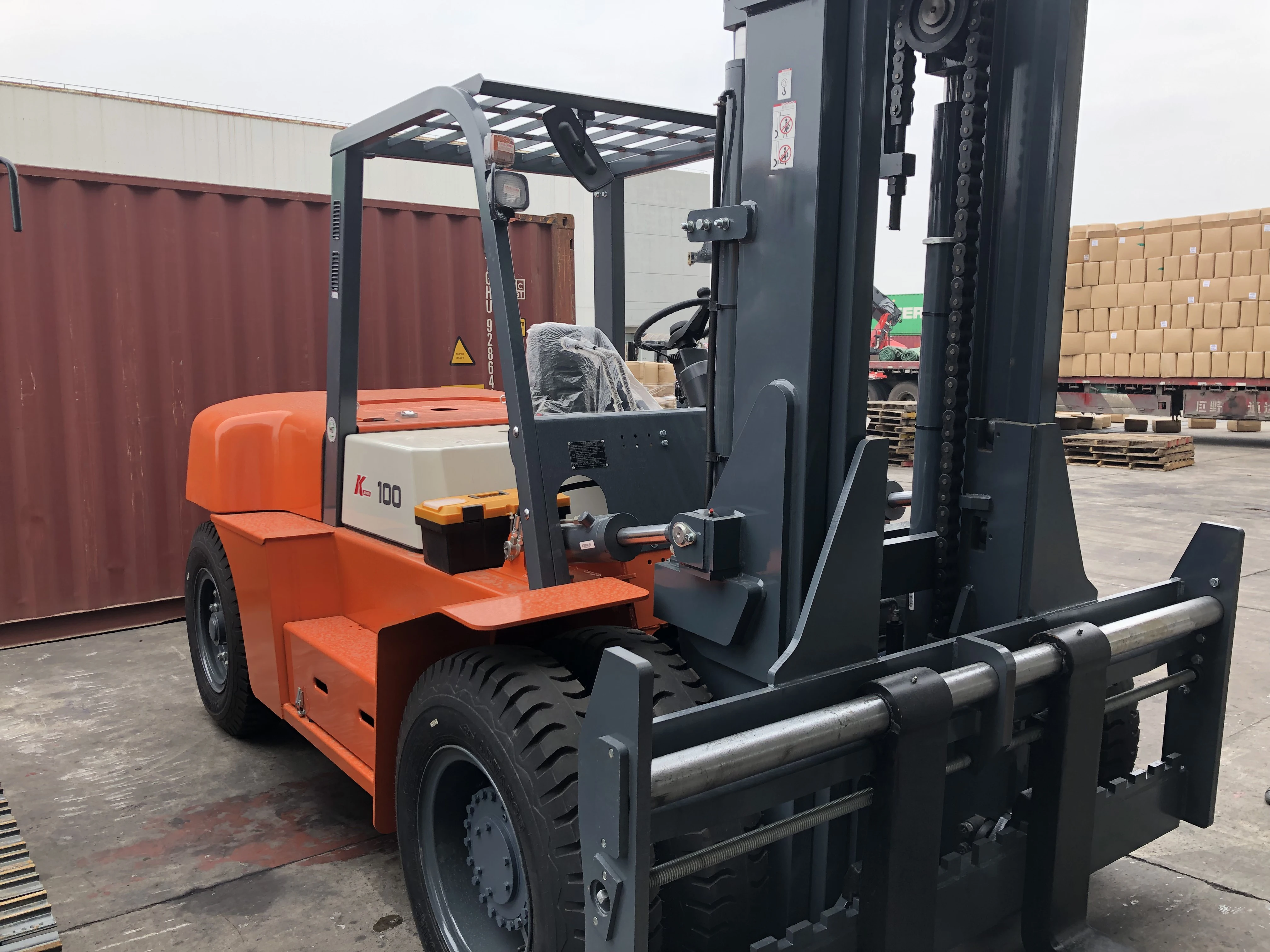 Forklift Equipment Diesel Power Forklift 10Ton Fork Lift CPCD100-QCK
