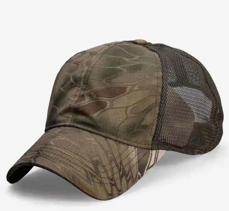 Hot Sale Camouflage Summer Breathable Net Moisture Visor Mesh Baseball Cap