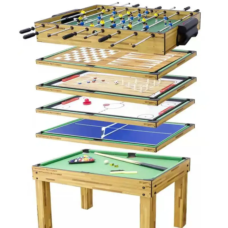 10  in 1 indoor Wooden Football Table Game Best Tabletop Children Wooden Football Table Game