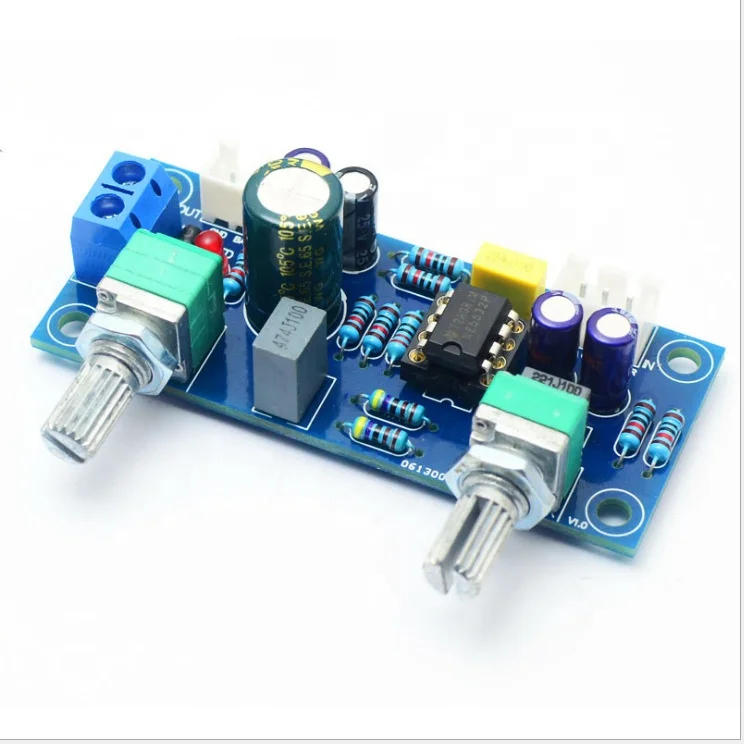 Fever-Grade Single-Power Low-Pass Filter Pre-Board Subwoofer Tone Board HI-FI Low-Pass Circuit Board  PT2399
