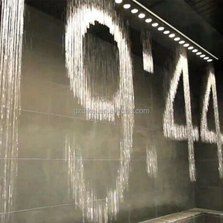 Hot sales high quality stainless steel 304 digital water curtain for indoor decoration