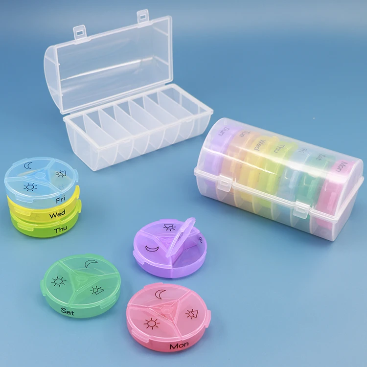 Контейнер для лекарств коробка таблеток органайзер на неделю пастильеро