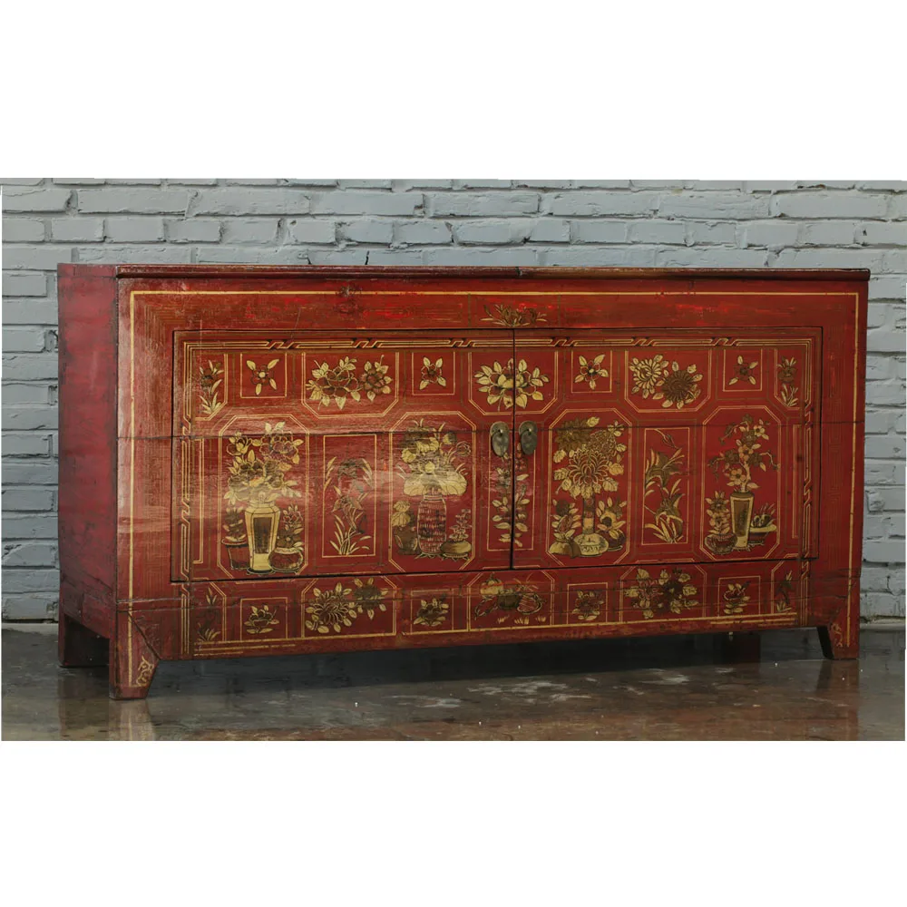 2023 Новое поступление глянцевая мебель из переработанного дерева антикварная монгольская для гостиной