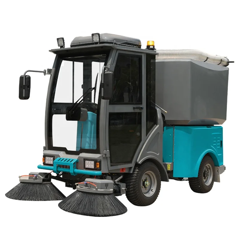 LESP products with CE certification,Heavy Duty Electric Sweeper with Powerful High Pressure Washing Function
