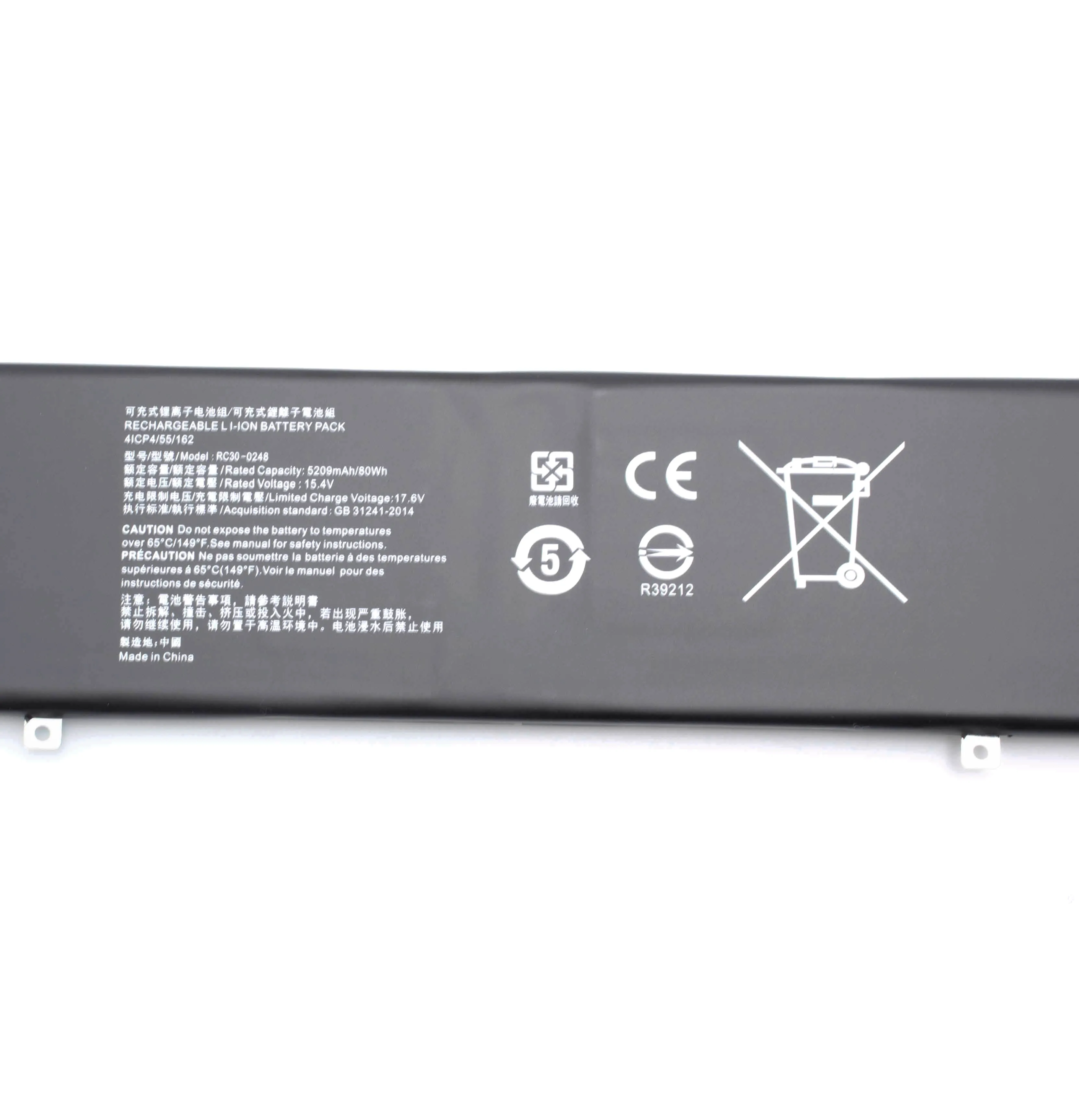 80Wh RC30-0248 батареи для ноутбука Замена Razer Blade Advanced 15 2018 2019 2020