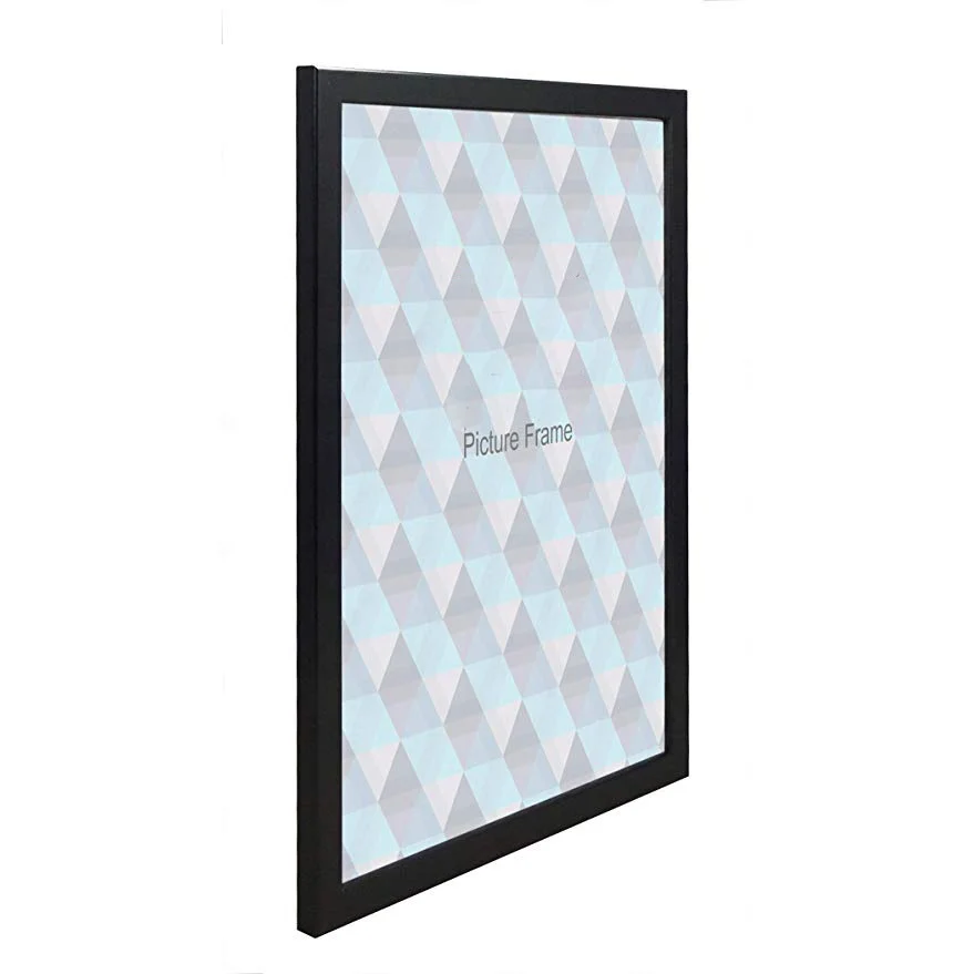High quality A3 black Wood Thin Matt Black Ready Made Picture Frame
