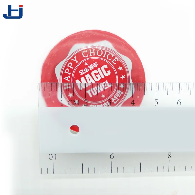 Cheap and high quality compressed magic coin tissue with dispenser compressed towel