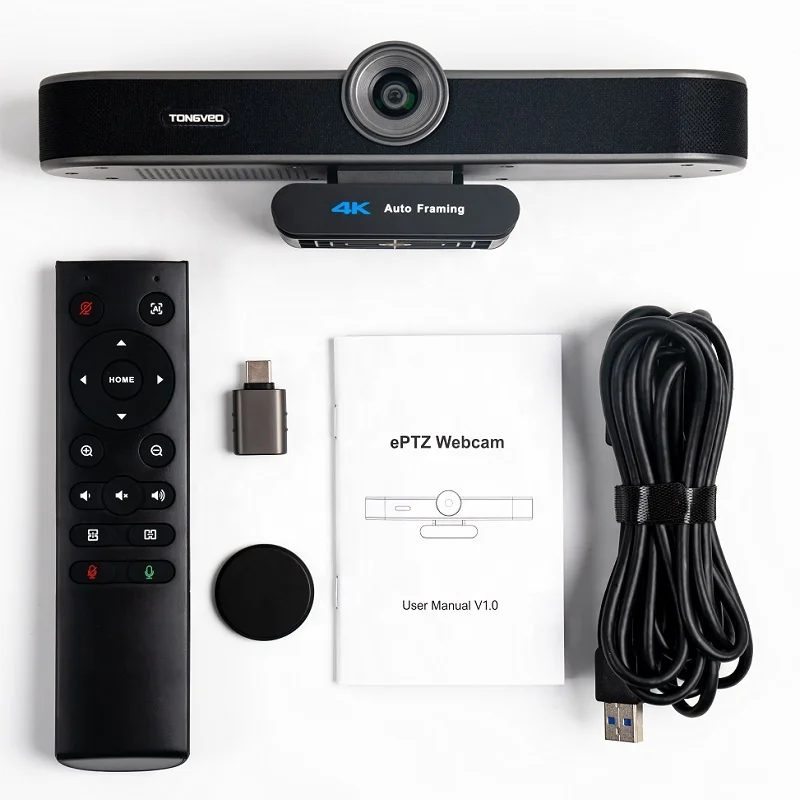 4K USB Webcam Computer Conference Webcam with Microphone and Speaker web camera 4k