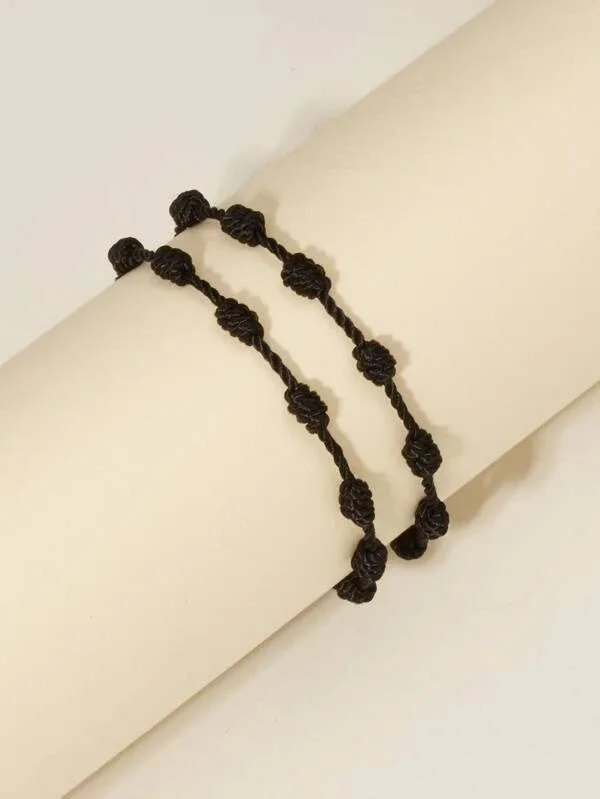 7 Knots Red Protection Friendship Bracelet Adjustable Knot Bracelet String Chinese Good Luck Bracelets Jewelry For Women Men