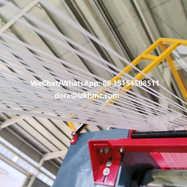 pp monofilament extrusion line macro fiber extrusion line with automatic packing & automatic chopping machine