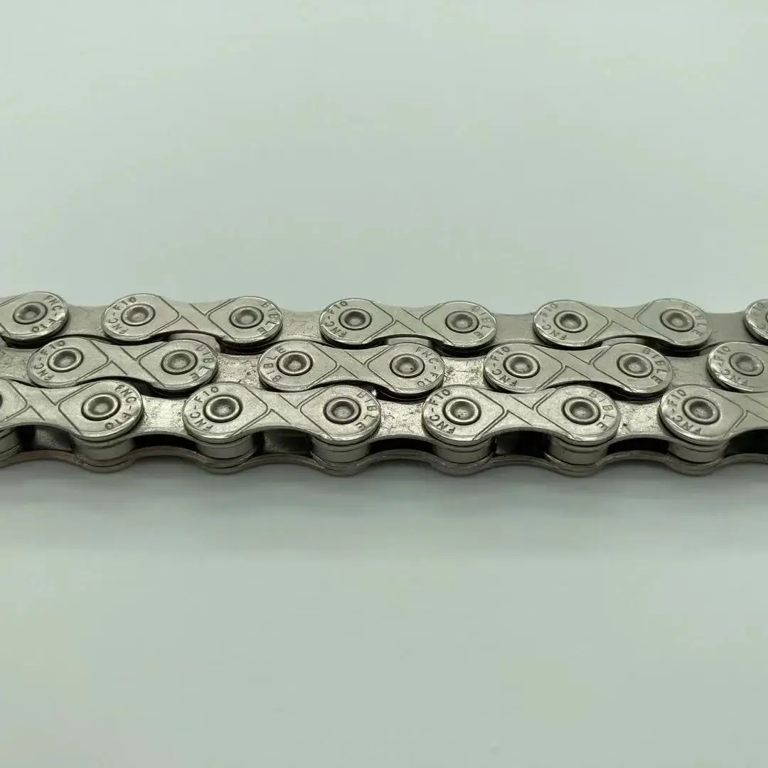 custom 10 speed antirust stainless steel half hollow silvery bike chains bicycle