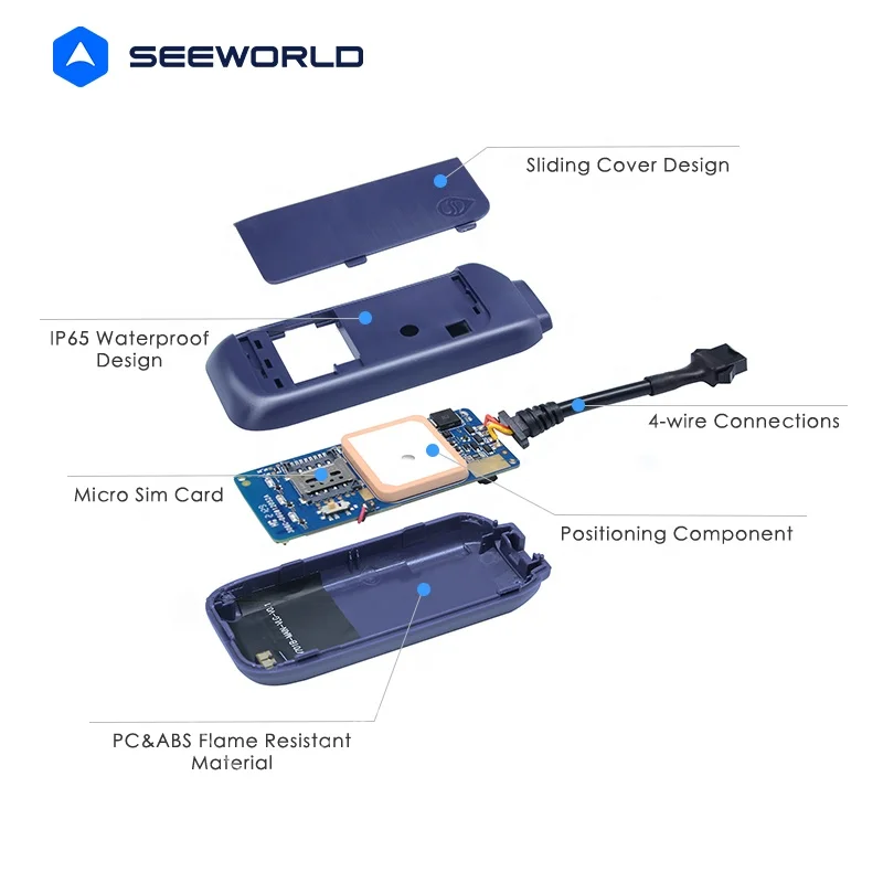 SEEWORLD 4G Network Based Small Tracking Device Global Use GPS Tracker With Positioning System