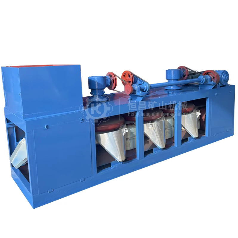 20000 Gauss Three Disc Belt Magnetic Separator for Tungsten Chromium Ore Rare Earth Ore Separation Removal Iron Purification