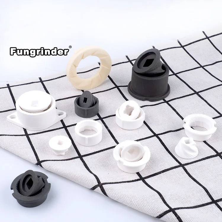 high quality customized white ceramic grinder pepper mill parts