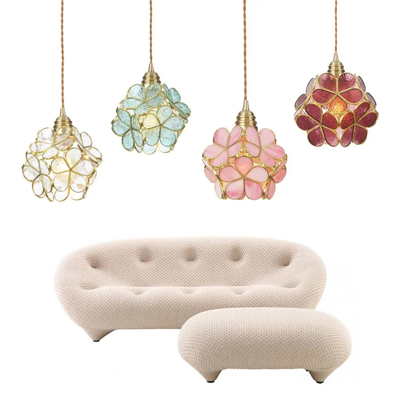 
Factory direct Nordic gold copper E27 transparent gorgeous glass ball chandelier 