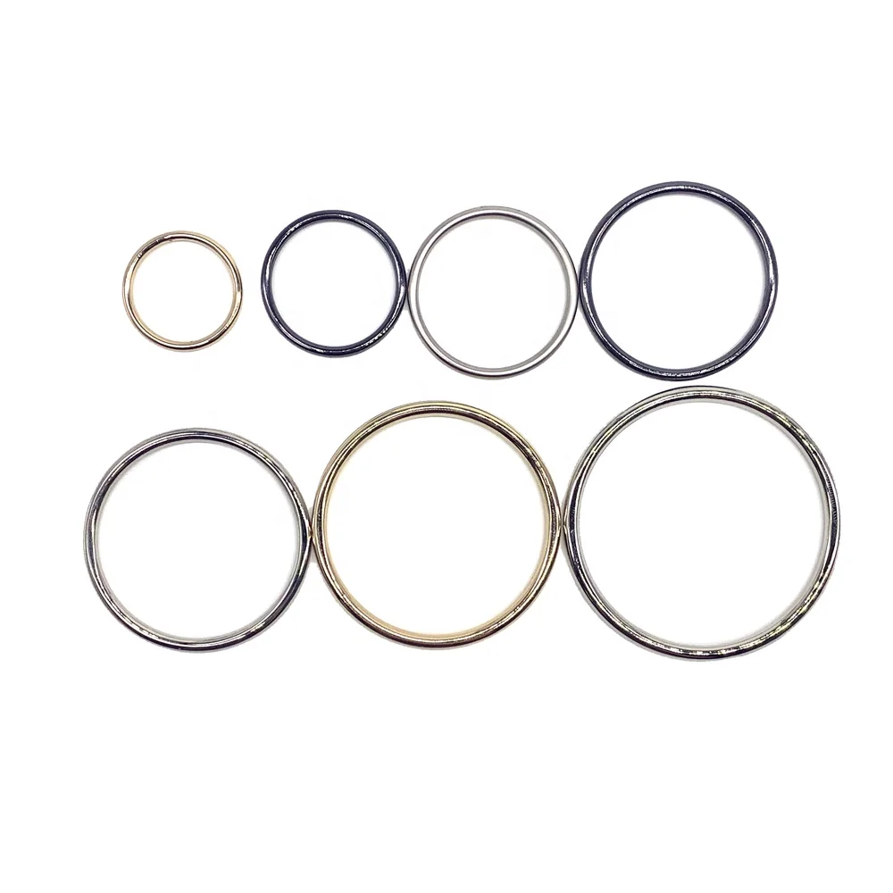 factory price universal zinc alloy ring bag accessory metal O shape circle buckle for dress
