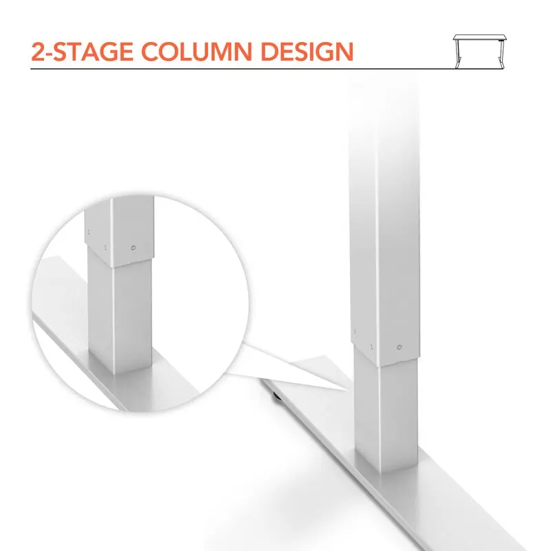 Standing Desk Frame White Black Gray Corner Modern Ergonomic Lift Sit Stand Bamboo Manual Electric Height Adjustable Table Legs