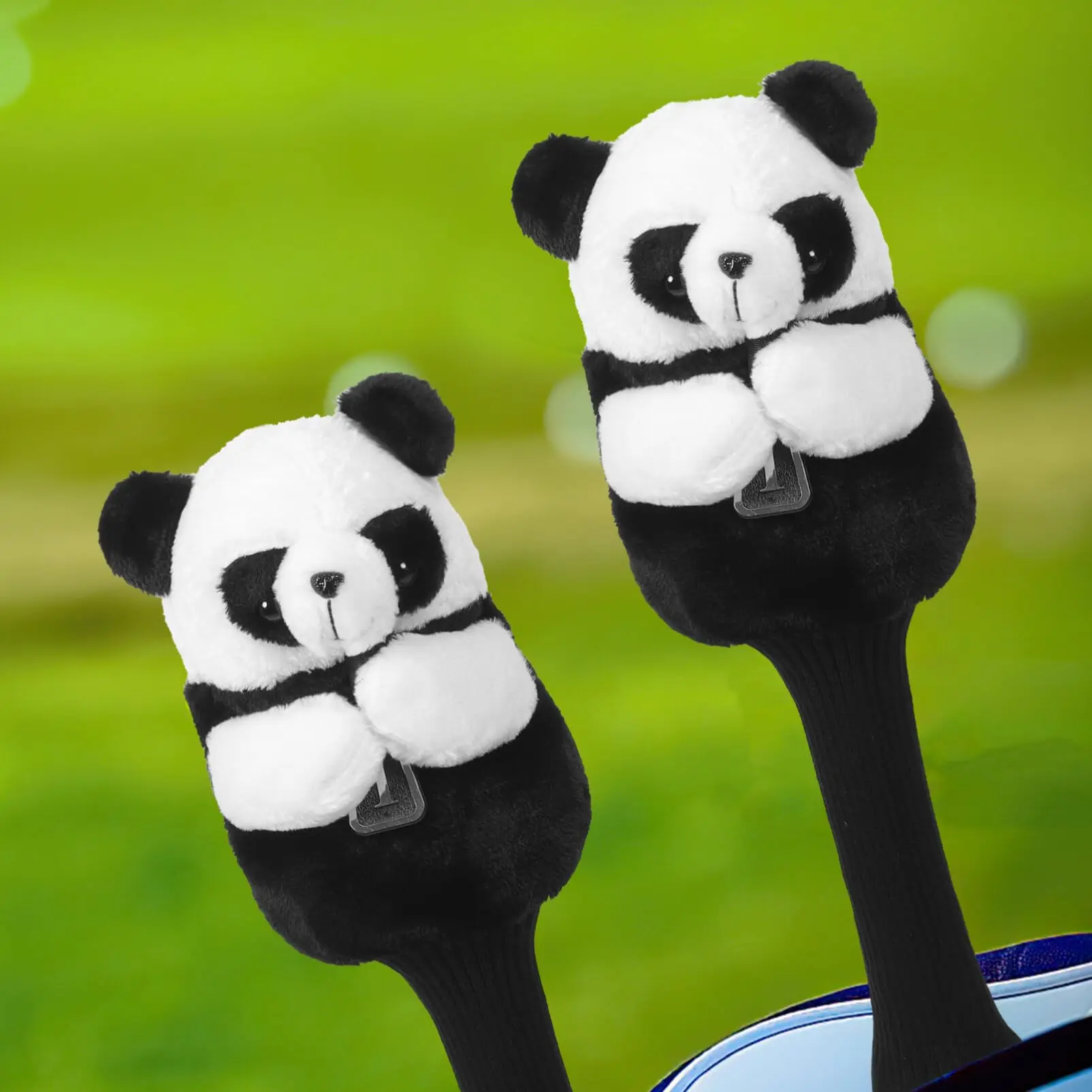 OEM Golf Driver Cover Panda Golf Headcover Animal Design Head Cover for Driver and Fairway Wood Funny Golf Club Covers